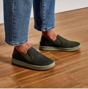 Olukai Ki'ihele Slip On Shoes In Nori Size 7.5